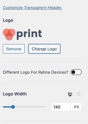 changing logo in astra