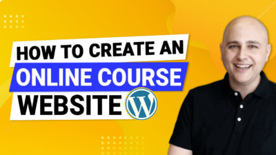 how to create an online course website