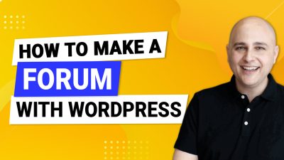how to make a forum with wordpress
