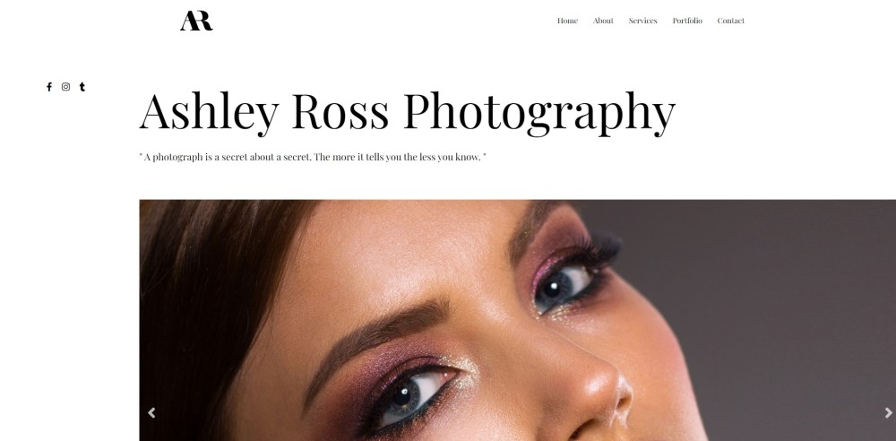 Photography Portfolio Astra template