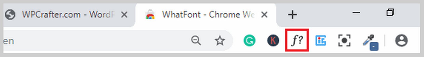 whatfont icon