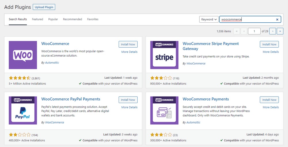 WooCommerce Plugin Installation