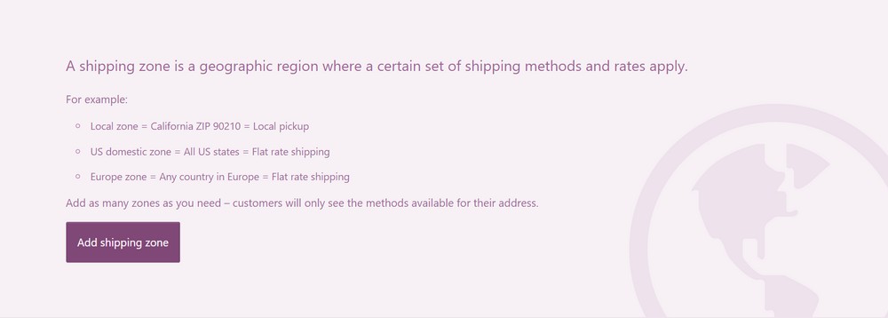 WooCommerce shipping