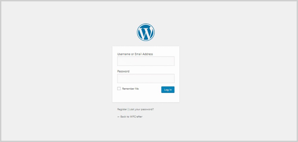 wordpress login 