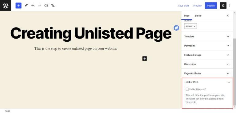 How to Unlist WordPress Posts & Pages - In Just 5 Mins