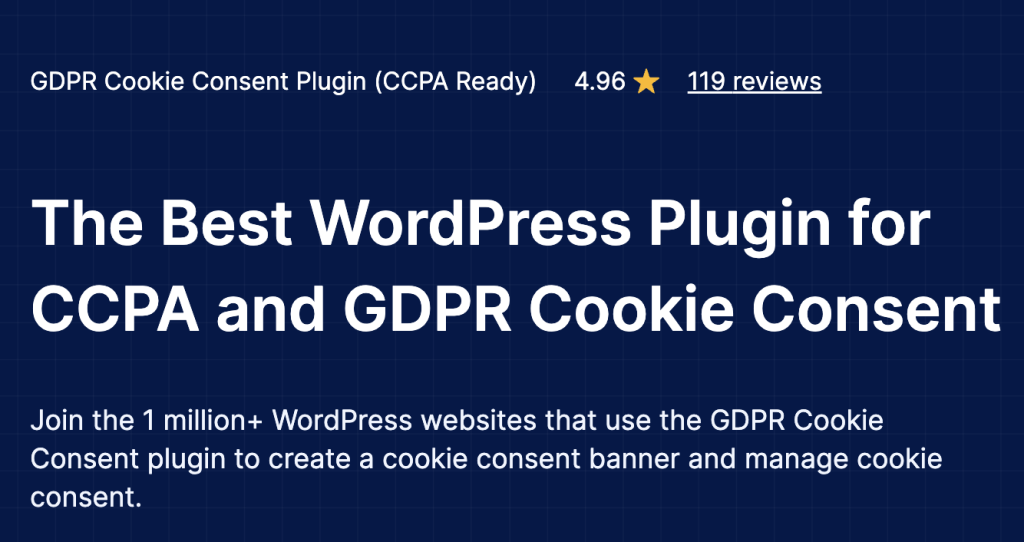 GDPR Cookie Consent Plugin for WordPress