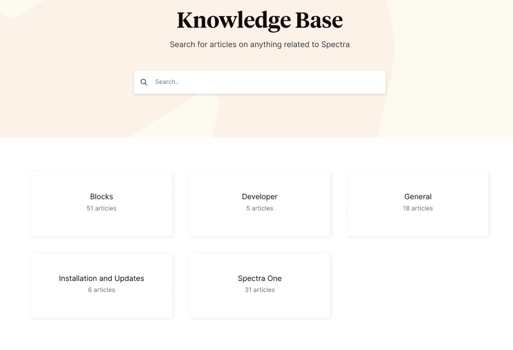 spectra pro knowledge base